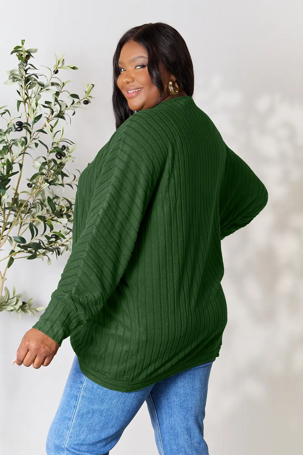 Basic Bae Full Size Ribbed Cocoon Cardigan - Image 27