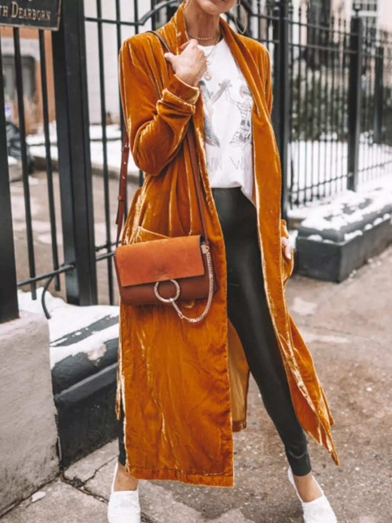 Open Front Long Sleeve Longline Cardigan - Image 24